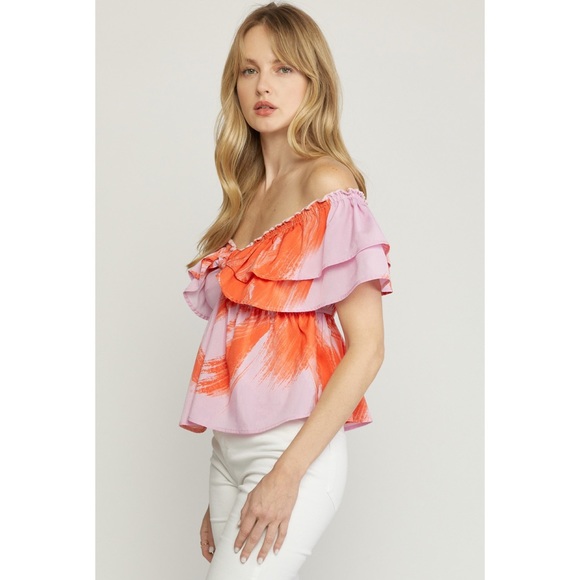 entro | Tops | Entro Off The Shoulder Ruffle Top | Poshmark